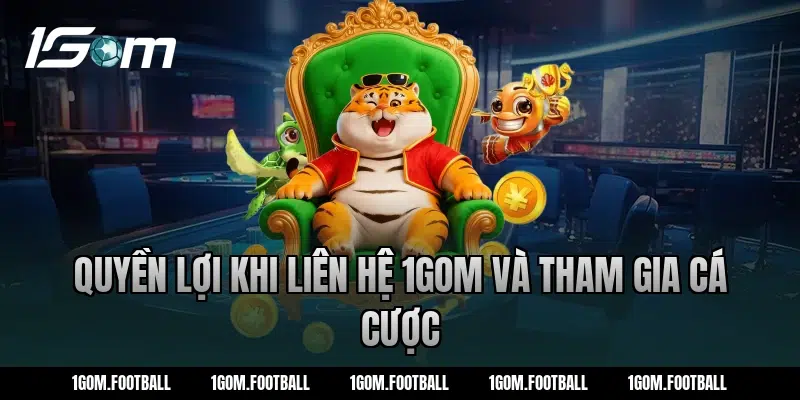 Quyền lợi khi liên hệ 1gom và tham gia cá cược
