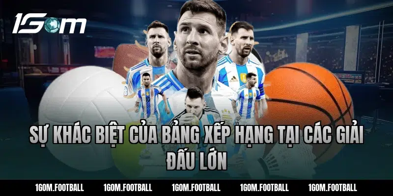 Sự Khác Biệt Của Bảng Xếp Hạng Tại Các Giải Đấu Lớn