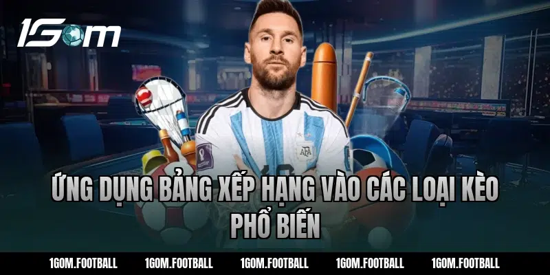Ứng Dụng Bảng Xếp Hạng Vào Các Loại Kèo Phổ Biến